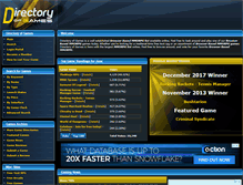 Tablet Screenshot of directoryofgames.com
